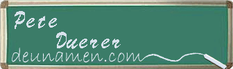 Pete Duerer Visitenkarte